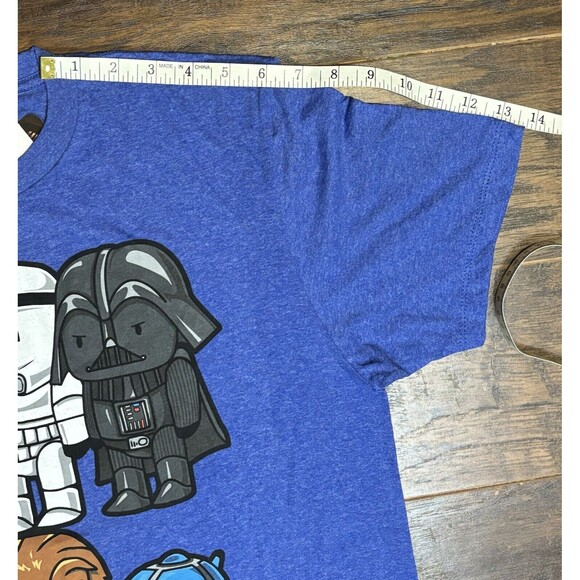 Star Wars Fifth Sun Men’s T-Shirt Blue Medium Chibi Characters NWT tshirt - Picture 8 of 9